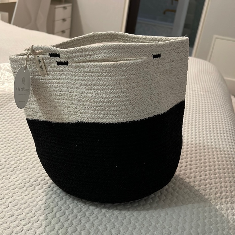 Mia mèlange foldable cotton basket